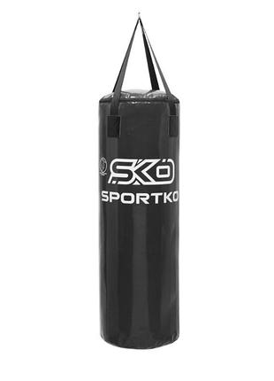 Боксерский мешок элит sportko 110см * 35 см мп-1 мешок боксерский, черный