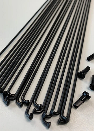 Комплект спиц c ниппелями spank 359 29" j-hook 2.2/1.8/2.0, 292mm 17pcs / 289mm 17pcs, 34pcs black