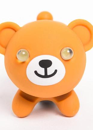 Мигалка для дитячого велосипеда zoonimal ведмідь, led, на кермо. світіння: білий