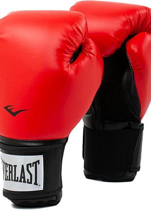 Боксерские перчатки everlast prostyle 2 boxing glove красный уни 8 унций