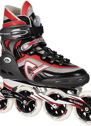 Роликові ковзани botas stratos 90/42, чорно / сіро / червоні