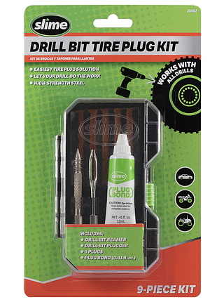 Ремкомплект для бескамерки slime tubeless tire plug drill bit kit