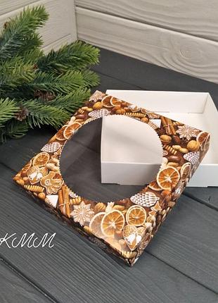 Коробка сладости 150х150х35мм