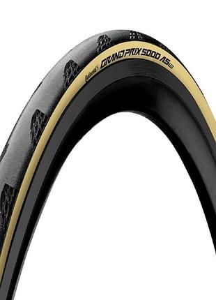 Покришка безкамерна continental grand prix 5000 allseason 28" | 700 x 32c чорна/бежева foldable skin