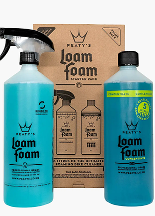 Набір для мийки peaty's gift pack, wash degrease lubricate dry, шампунь 1l / шампунь концентрат 1l
