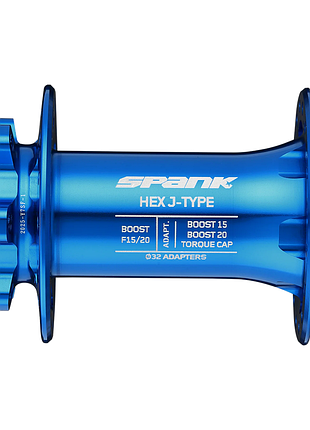 Втулка передняя spank hex j-type boost f15/20, blue