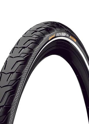 Покришка continental ride city, 28 " | 700 x 32c | 28 x 1 1/4 x 1 3/4, чорна, не складна, світловідбиваюча
