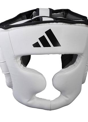 Боксерский шлем adidas speed super pro headguard | бело/черный| adisbhg041