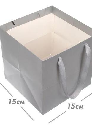 Пакеты картонные 15*15*15 см (упаковка 12 шт)