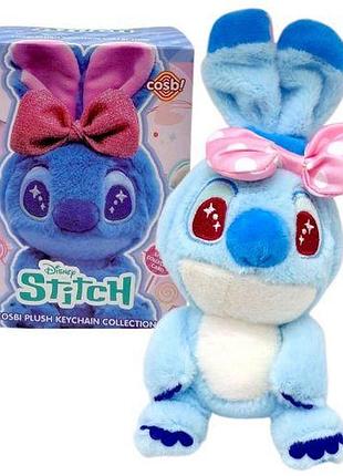 Мягкая игрушка-брелок, герой-сюрприз "стич / stitch", высота: 19 см, игрушка-сюрприз, металлическое кольцо, в пакете, в коробке