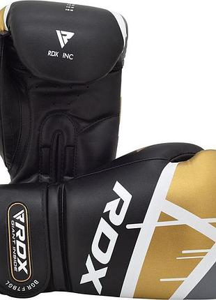 Боксерські рукавички rdx rex leather black 16 ун. 6