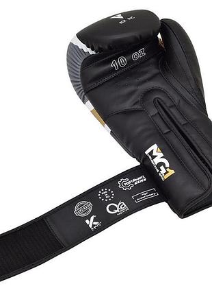 Боксерські рукавички rdx rex leather black 16 ун. 7