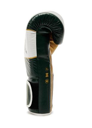 Боксерские перчатки leone shock x green 14 ун. 4