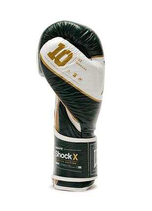 Боксерские перчатки leone shock x green 14 ун. 5