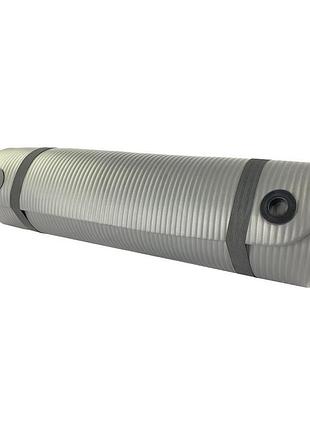 Коврик для фитнеса stein nbr /серый/ 183x61x1 см