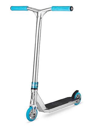 Самокат трюковый hipe h3 silver/blue