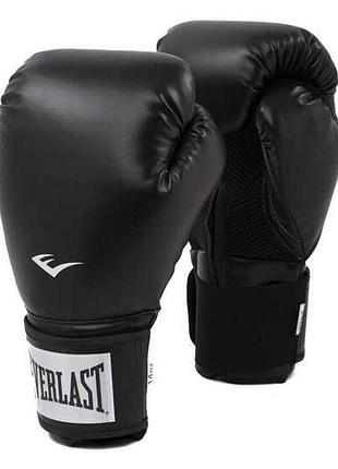 Боксерские перчатки everlast prostyle box gl черный уни 12 унций