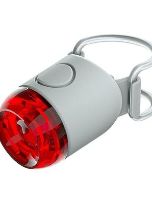 Мигалка задня knog plug rear 10 lumens grey