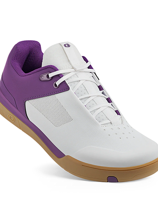 Веловзуття crankbrothers shoes mallet lace white / purple - gum outsole - bernard kerr 11.0