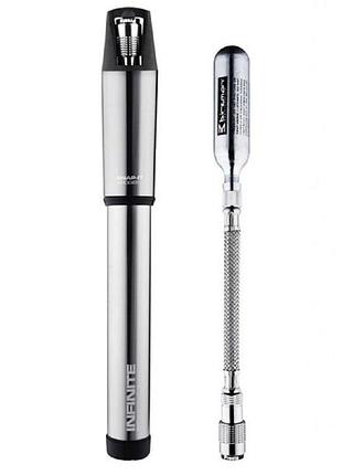 Насос велосипедный birzman infinite apogee road silver with co2