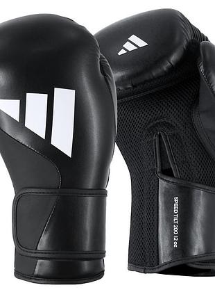 Боксерські рукавички adidas speed tilt 200 | чорно/білі | spd200tg