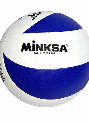 Волейбольный мяч minksa (размер 5) pu клейка без швов зелено-белый wildsun 32-144