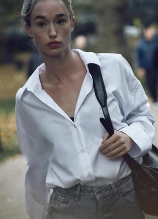 Біла сорочка zara 3