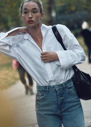 Біла сорочка zara 4