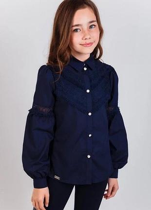 Синя блузка для дівчинки suzie 140, 158 см
