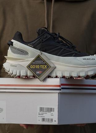 Зимние термо кроссовки moncler trailgrip gore-tex 
black white термоподкладка до -10 с
