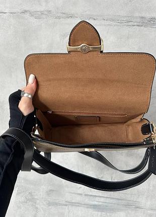 Coach morgan shoulder bag brown/black 3