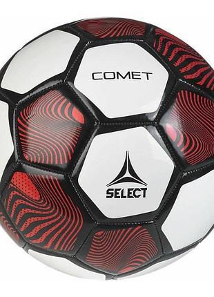 Мяч футбольный select fb comet черный, белый, красный уни 5