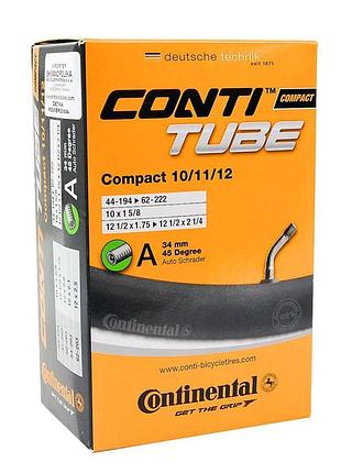 Камера continental compact tube 10/11/12", a34 45, 44-194->62-222, 100 г