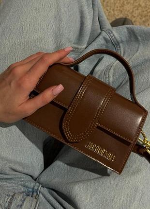 Jacquemus le bambino small handbag brown/gold