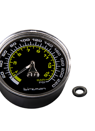 Манометр birzman 220psi maha push & twist ii / iii silver grand-maha push & twist iii gunmetal