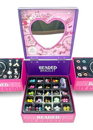 Набор для создания браслетов и подвесок beaded bracelet шарми + браслети + подвески подарочная шкатулка ksy951