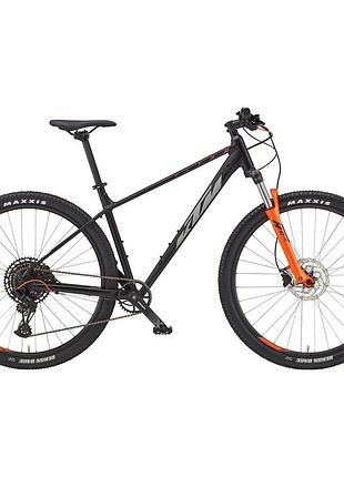 Велосипед ktm ultra fun 29 " рама m / 43, чорний матовий (сіро-помаранчевий), 2022