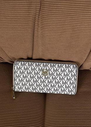 Кошелек женский michael kors большой логотип белый есть