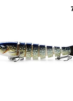 Воблер swimbait (свімбейт) 14см, 19г, складовий шумовий 8-секційний
