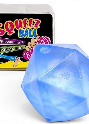 Игрушка антистресс с гелевым наполнением "cube" (синий)