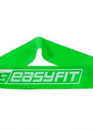 Гумове кільце easyfit #1, зелене (для занять фітнесом, йогою, пілатесом і кросфітом)
