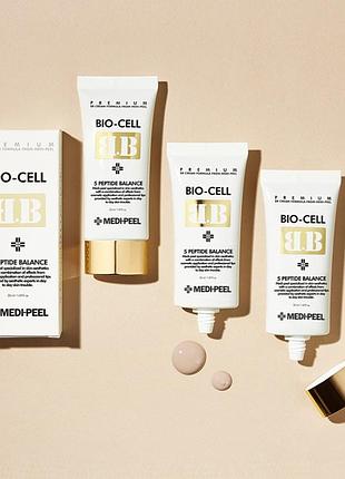 Вв-крем medipeel+ bio-cell bb cream ббкрем с комплексом пептидов