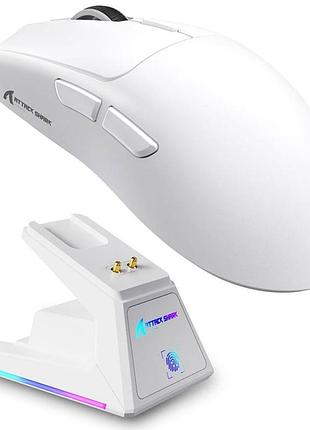 Мишка attack shark x1 pixart paw3395pro 1k белая