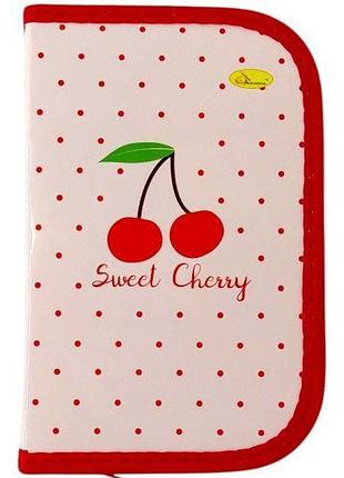 Пенал, що займається на блискавці "cherry" 190*130 мм
