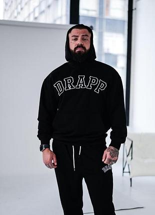 Спортивний костюм драпп drapp стильний модний не утеплений чоловічий з вишивкою