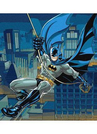 Картіна по номерам wb "batman: зів тені" 40х50 см