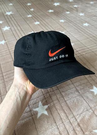 Вінтажна кепка бейсболка nike just do it оригінал вінтаж бейсболка кепка nike не глибока посадка на голову 54-58