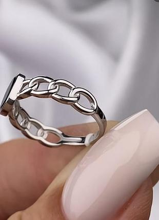 Серебряное кольцо с ониксом 1492.10р 3