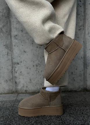 Ugg ultra mini platform beige 5