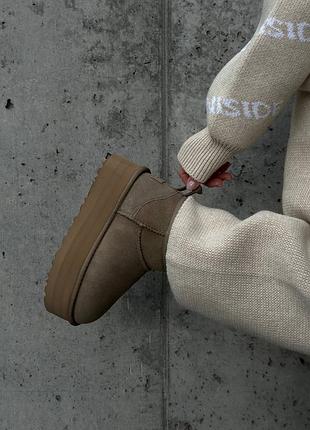 Ugg ultra mini platform beige 3